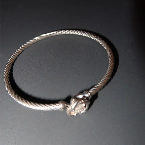 David Yurman infinity bracelet with diamonds - Picture 7 of 8